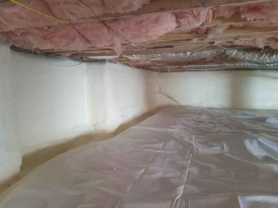Crawl space encapsulation with closed-cell spray foam for Spray Foam Roofing in Spanish Fort