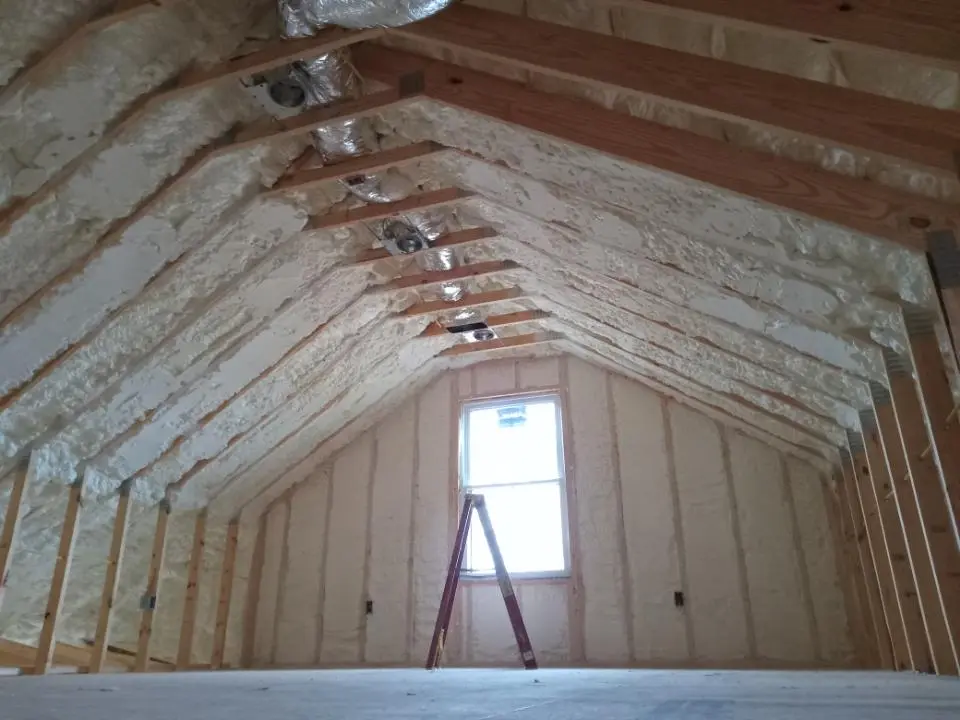Spray foam roofing application for Crawl Space Insulation project in Spanish Fort